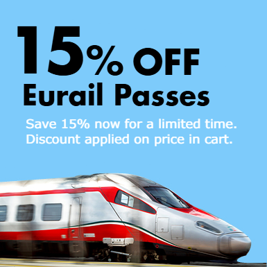 Rail Passes 15% Off for travel starting March 11, 2025